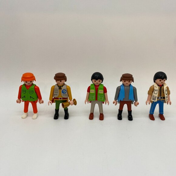 Geobra Playmobil Boys/Men Lot of 5 Figurines - Picture 1 of 5